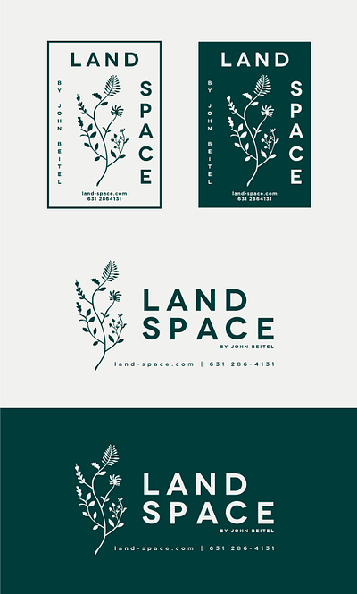 Logo for land spaces company branding landscape landspaces logo logo design