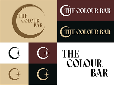 The Colour Bar - Luxury Hair Salon beauty brand identity branding color palette full brand hair salon hair stylist haircare illustrator logo luxury brand salon typography visual identity