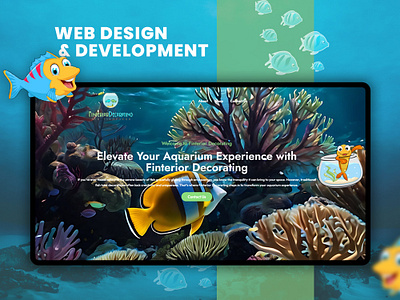 Web Design & Development For Finterior Decorating. adobe illustrator adobe photoshop branding logo logo animation uiux design web design web development