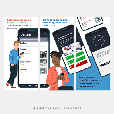 Inside The Box | App Store aplicativo app app store application branding graphic design layout logo play store template visual identity