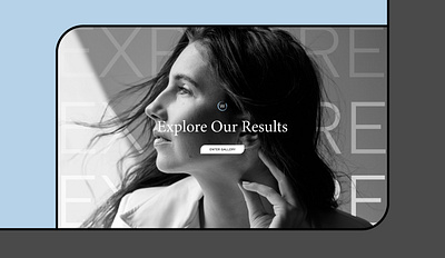 Facial Plastic Surgery Website - Gallery CTA color blocks designer facial plastic surgery gallery homepage perspective ui ux web design website