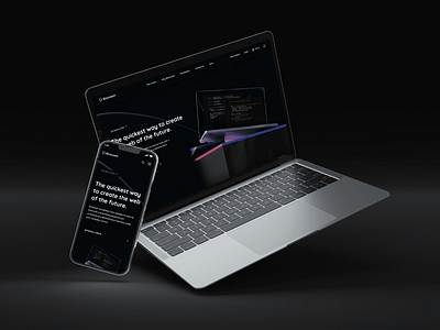 Bitstream, a rapidly expanding headless CMS backend black black theme cms dark dark theme figma good looking website landing page mobile responsive mockup ui ui ux ux website website design