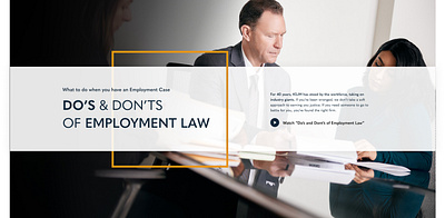 Law Firm Website Homepage Feature - Do's & Dont's designer fonts law design lawyer typography ui ux web design
