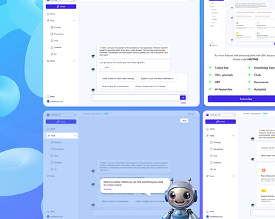 AI Assistant ⭐ ai app branding chatbot design graphic design redesign ui ux