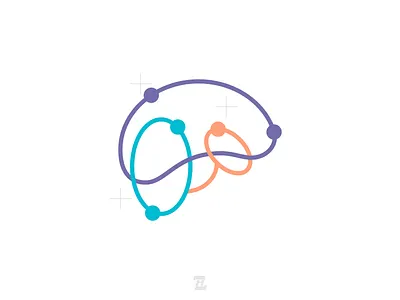 Prineton Brain and Neuron Institute adobe photoshop brain brand branding company design graphic design icon inspiration institute logo medical minimalist modern neuron people typography vector