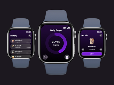 Apple Watch Sugar Tracker Apps apple watch ui uiux watchos