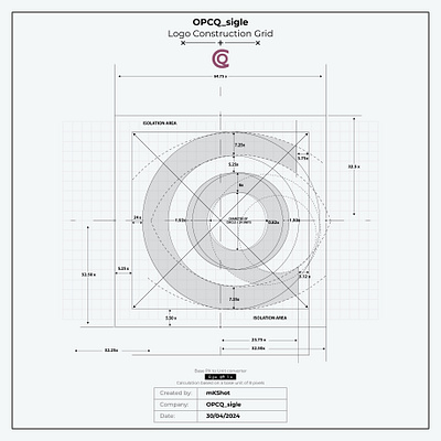 Logo Construction Grid branding golden ratio graphic design grid system illustrator logo logo construction grid logo design logo grid measurement