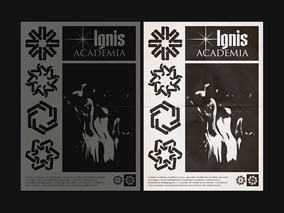 Ignis Academia Posters branding graphic design layout poster school