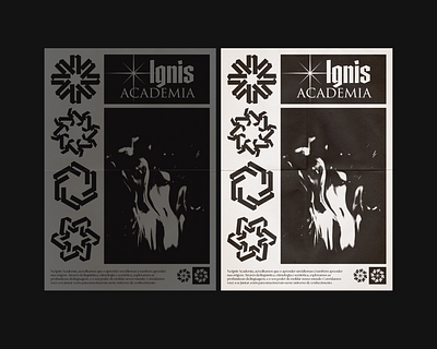Ignis Academia Posters branding graphic design layout poster school