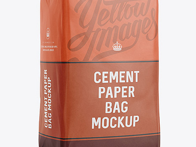 Free Download PSD Cement Paper Bag Mockup - Halfside View by Aden Xinos