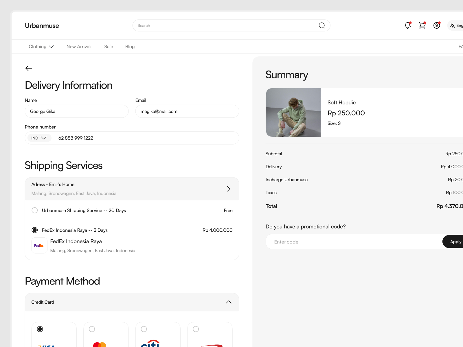 Example of Custom Marketplace / Ecommerce Interface