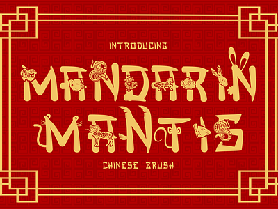 Chinese Brush Font - Mandarin Mantis aesthetic font artistic font asian font branding font brush font business font chinese font crafting font display font fun font greeting card imlek font invitation font logo font magazine font packaging font playful font poster font sticker font title font