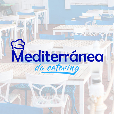 Mediterránea de Catering Logotipo banner branding catering graphic design illustration logo mediterranea restaurant restaurante