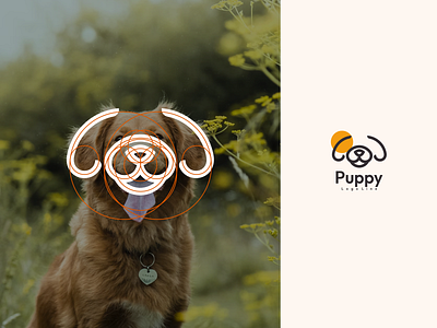 Puppy Logo Line branding design graphic design icon illustration logo logo design logotype ui vector