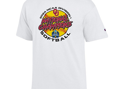 Oklahoma Sooners Champion 2024 NCAA Softball Women’s Shirt