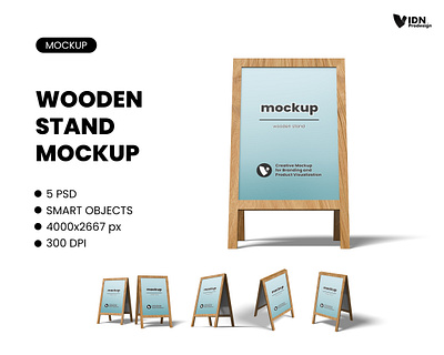 Wooden Stand Mockup information