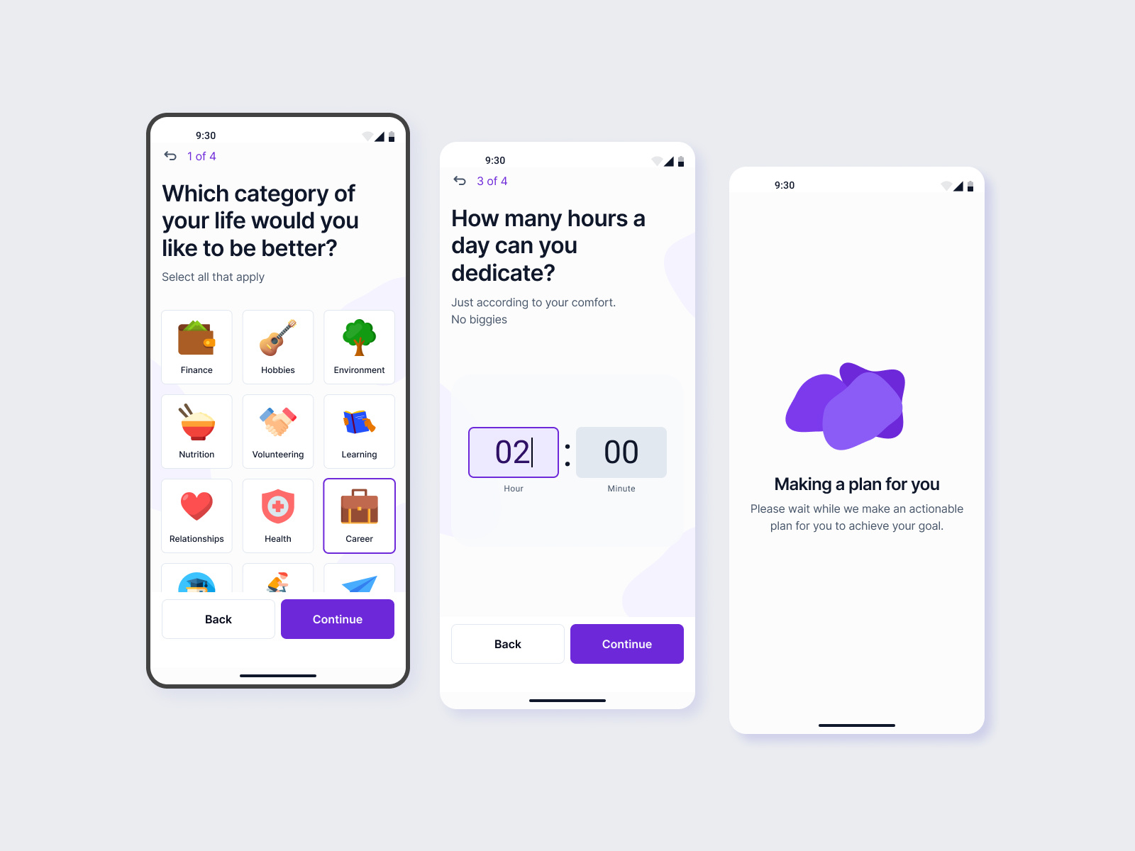 Onboarding screens- Mobile UI kishor kumar khadka loading mobile ui mobile ui nepali product designer onboarding screen ui