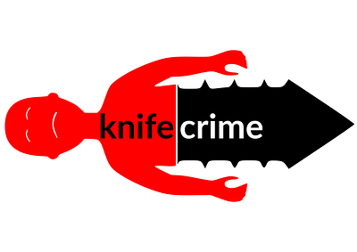 Knife crime - logo project design graphic design typography