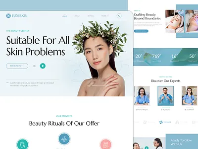 Skin Care Landing Page beautyessentials beautyhacks beautyroutine beautytips clearskin emperor emperorbrains flawlessskin glowup healthyskin naturalbeauty radiantskin selfcare skincare skincareproducts skincareroutine uidesign uiuxdesign uxdesign youthfulglow