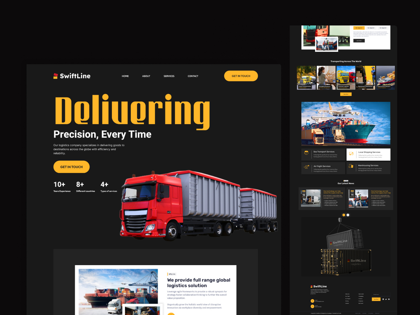 Innovative Solutions for Today's Supply Chain Management animation logistics progress ui