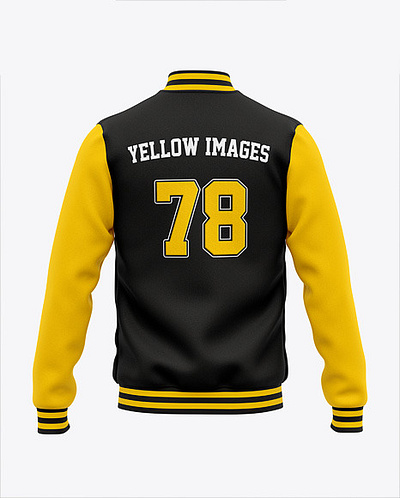 Free Download PSD Varsity Jacket branding mockup mockup psd