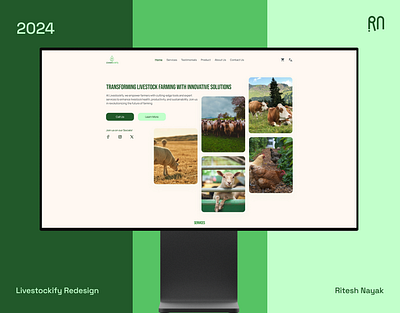 Day 1 - Livestock website redesign graphic design product design ui uiux ux website design website redesign