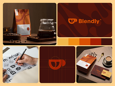 Blendly Coffee - Branding brand design brand development brand strategy brandidentity branding creative design creativebranding design community design life design process designinspiration graphic designer graphicdesign logo type logodesign logoinspiration package design packaging packagingdesign visual identity