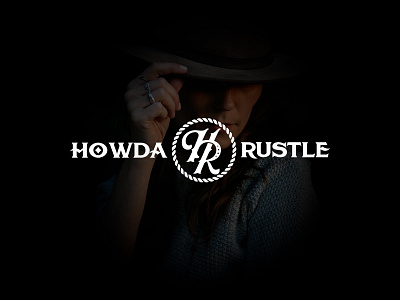 Howda Rustle Logo Design Concept brand identity branding cowboy cowboy logo fashion hr initial logo logo logo design logomark logotype mark ranch logo rope traditional urban western western clothing western logo western style