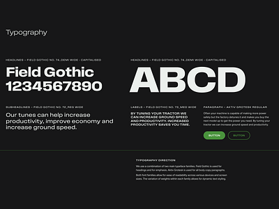 Eco Tractor Typography Guide brand identity branding graphic design typography ui design ux design visual design