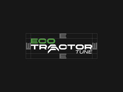 Eco Tractor Logo agriculture graphic design green illustration logo design symbol ui design ux design visual design