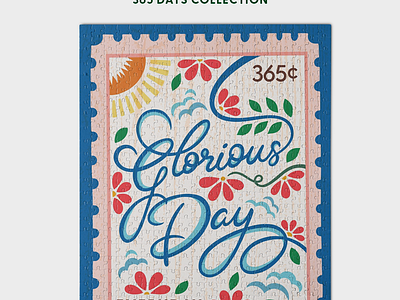 Glorious Day - 365 Days Collection eastern spring co lettering art vintage wall art yenty jap