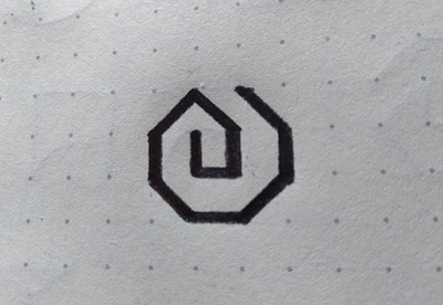 Hexagon House Logo Sketch abstract design hexa house logo logo design logo designer logodesign logomark logos mark minimal minimalist modern paper pictorial simple sketches symbol symbolic
