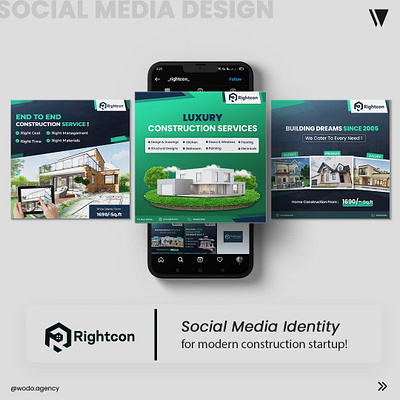 Rightcon makes it simple, creative and fast to get the home. branding graphic design product design