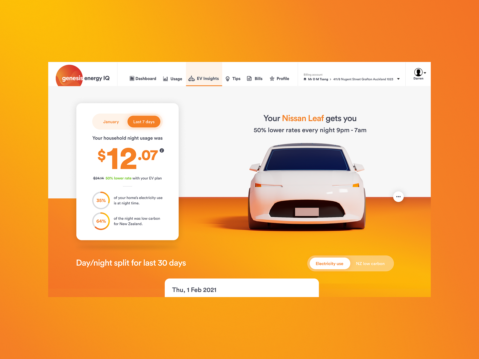 Energy Retailer User Dashboard by Rina MacDonald on Dribbble