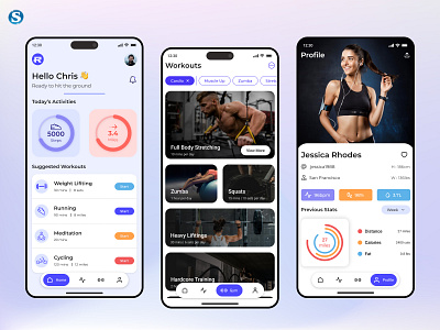 Fitness Mobile App Design aipowered bmv system integration pvt ltd bmvsi design dribbble exclusiveinvite fitnessapp fitnessdesign fitnessjourney fitnesstracking getfit healthrevolution healthyliving mobile design mobileapp systemintegration techtrends uiux workoutapp workoutgoals