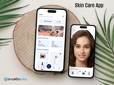 Skin Care App animation graphic design skin care app skincare app ui