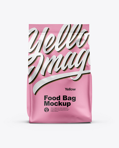 Free Download PSD Matte Food Bag Mockup free mockup template mockup designs