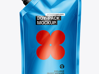 Free Download PSD Doy-Pack With Side Cap Spout branding mockup