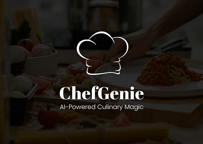 ChefGenie - AI-Powered Mobile Cooking App branding graphic design logo ui