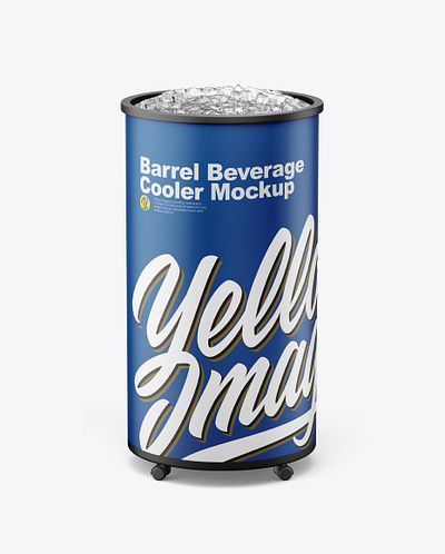 Free Download PSD Barrel Beverage Cooler Mockup free mockup template mockup designs