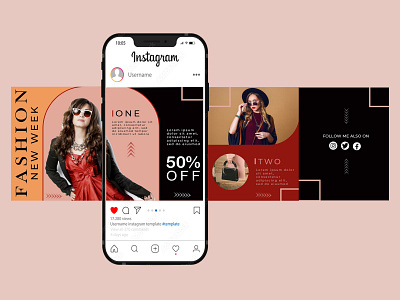 Instagram Carousel branding color design fonts graphic design number shape style test ui