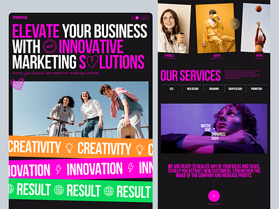 Agency Website Design Concept agency business corporate marketing web website