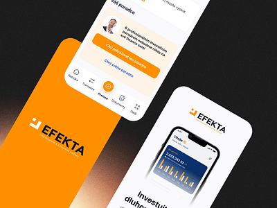 EFEKTA Stock trader app design finances mobile trading ui ux