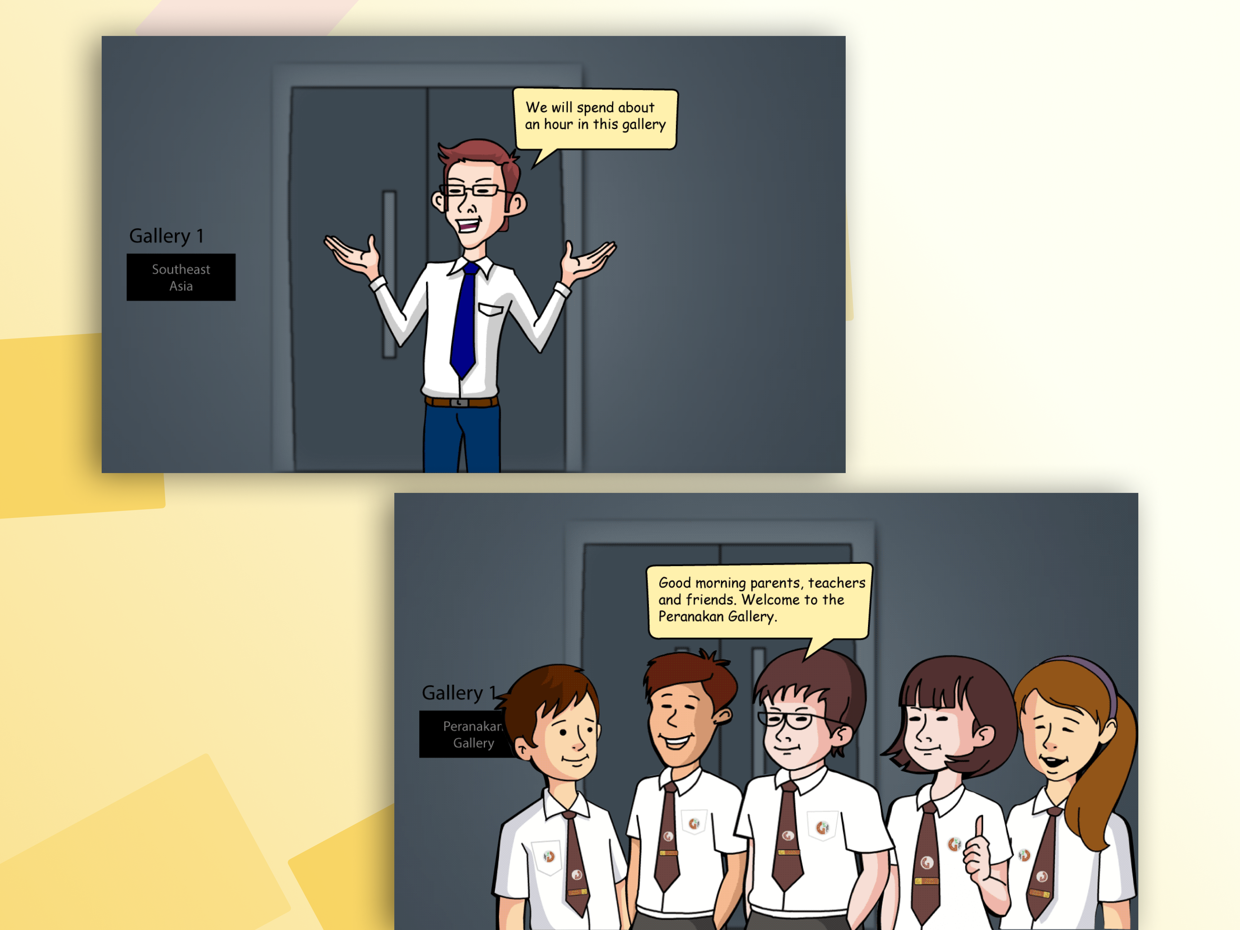 Comic Illustrations cartoon comic educational app illustrations interactive learning mobile app start up design start up ux ux case study