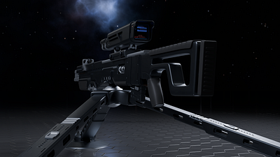 Weapon Sci Fi 3d design modeling render sci fi weapon