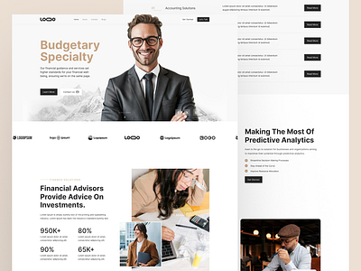 Finance Website Design - Landing Page finance design finance landing finance page finance web finance website landing page web finance website design