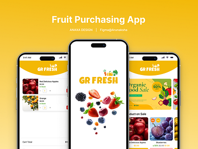 Fruit Purchasing App app app design figma food app mobile mobile app design photoshop prototype ui ui design ux