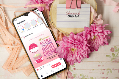 Social Media Design "GLUTAINDO" beauty and care branding graphic design instagram design mockup post design social media social media design