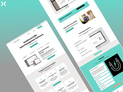 Healthcare CRM Landing page click through landing page crm landing page customer relationship management design dribbble shot health care crm landing page health crm landing page design landingpage lead generation lead generation landing page medical crm landing page ui ux