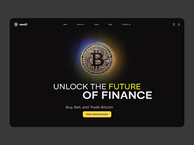 BVault - Future of finance bitcoin branding clean coin crypto dasboard design graphic design illustration logo minimal typography ui vector web3